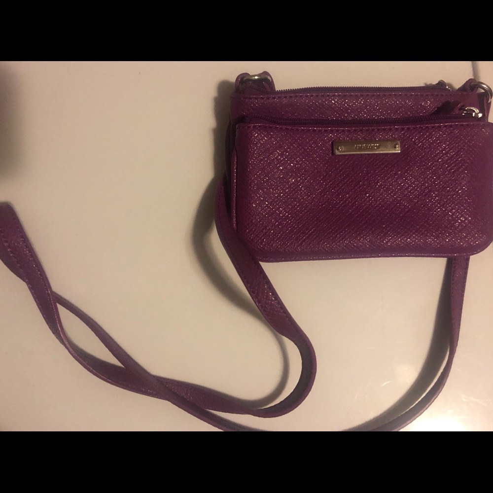 Textured Mini Crossbody Nine West bright purple